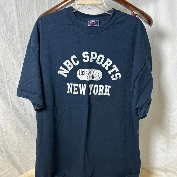 Navy blue vintage NBC Sports New York tee XXL - Picture 1 of 4